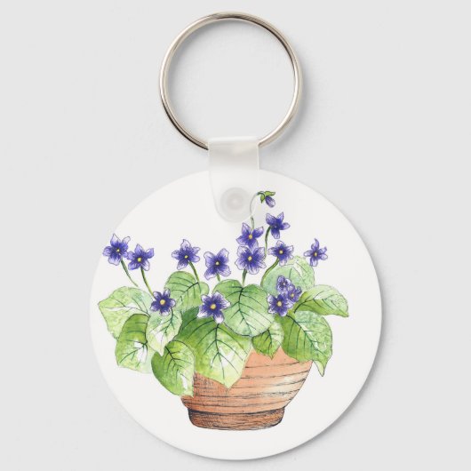 Violette Schlüsselanhänger (Rückseite)