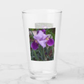 Violette Schwertlilie aus Glas (Vorderseite)