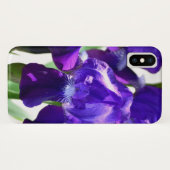 Violette Schwertlilien Iris-Blume Case-Mate iPhone Hülle (Rückseite (Horizontal))