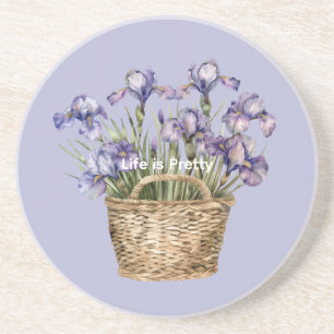 Violette Schwertlilienblüten Getränkeuntersetzer