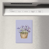 Violette Schwertlilienblüten Magnet (In Situ (Geschirrspüler))