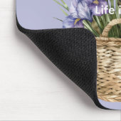 Violette Schwertlilienblüten Mousepad (Ecke)