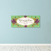 Violette Soap LabelParis, Frankreich Leinwanddruck (Insitu (Holzboden))