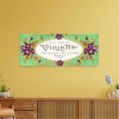 Violette Soap LabelParis, Frankreich Leinwanddruck (Insitu (Wohnzimmer))