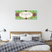 Violette Soap LabelParis, Frankreich Leinwanddruck (Insitu (Schlafzimmer))