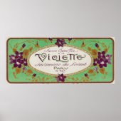 Violette Soap LabelParis, Frankreich Poster (Vorne)