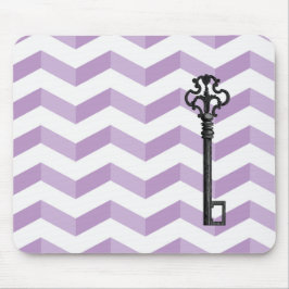 Violette Sparren 3D mit antikem SchlüsselMousepad Mousepad