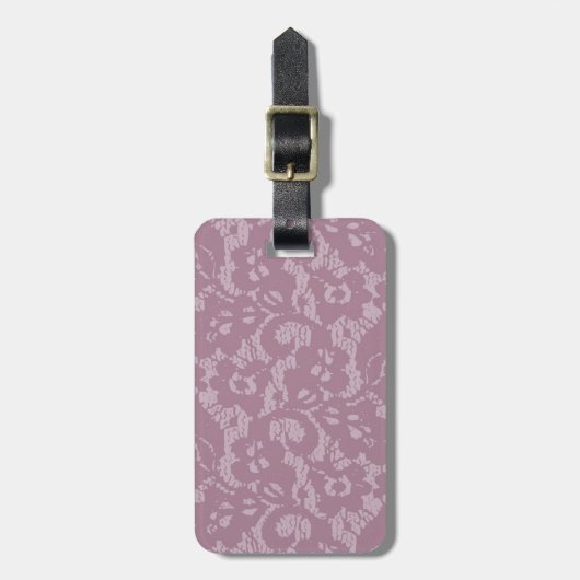 Violette Spitze Gepäckanhänger (Vorderseite vertikal)
