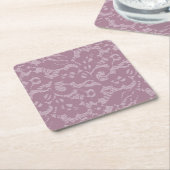 Violette Spitze Rechteckiger Pappuntersetzer (angewinkelt)