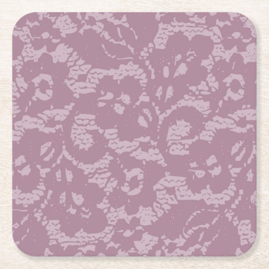 Violette Spitze Rechteckiger Pappuntersetzer (Vorderseite)