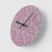 Violette Spitze Runde Wanduhr (Winkel)
