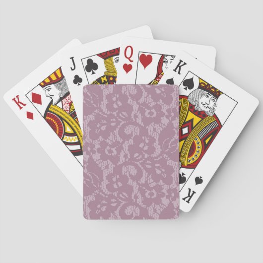 Violette Spitze Spielkarten (Rückseite)