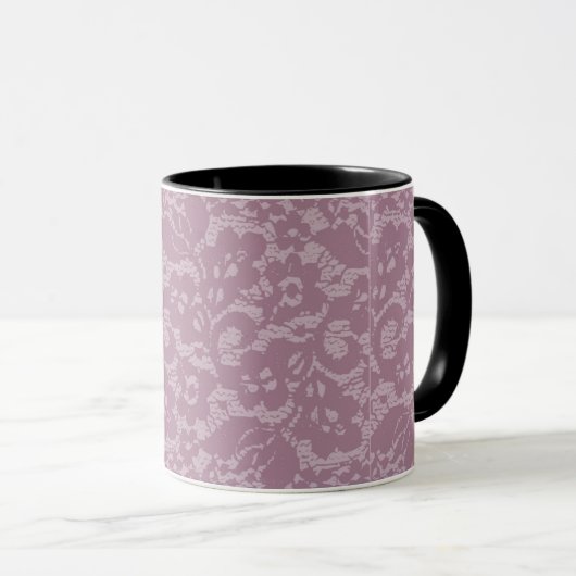 Violette Spitze Tasse (VorderseiteRechts)