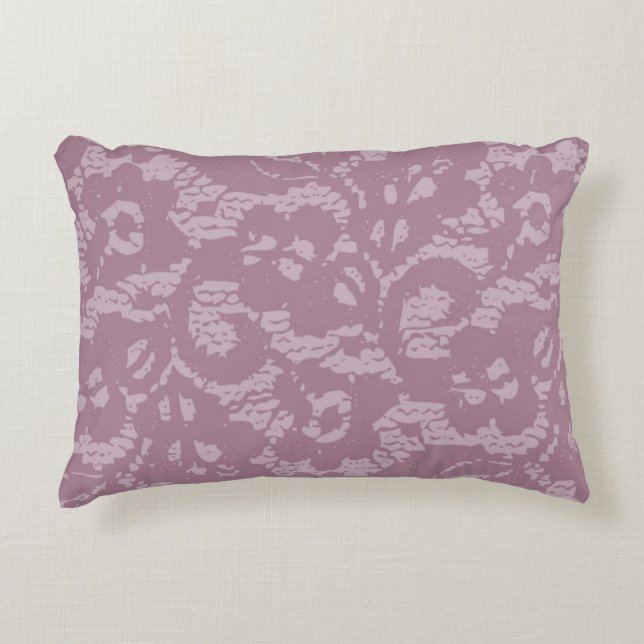 Violette Spitze Zierkissen (Vorderseite)