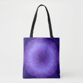 Violette Steigungs-Mandala Tasche (Vorderseite)