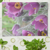 Violette Stern-Kuhschelle Geschirrtuch (Gefaltet)