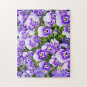 Violette Stiefmütterchen Puzzle (Vertikal)