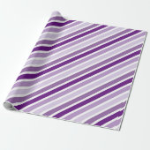 violette Streifen Geschenkpapier (Ungerollt)