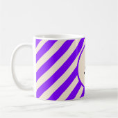 Violette Streifen Kaffeetasse (Links)