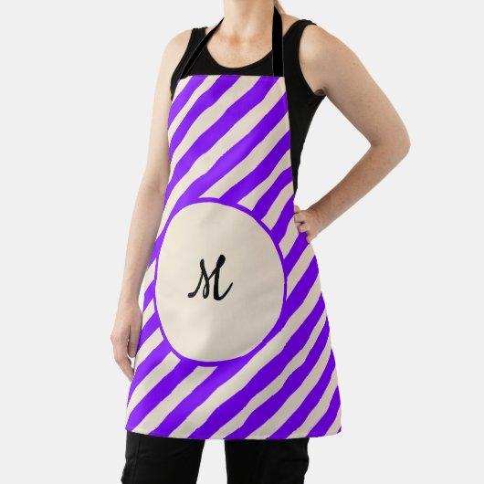 Violette Streifen Schürze (InSitu)