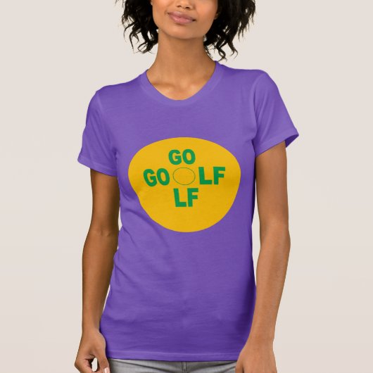 Violette T-Shirts SPORT GOLF (Vorderseite)