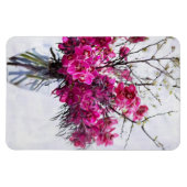 Violette Tiger-Orchideen Stillleben Magnet (Horizontal)