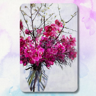 Violette Tiger-Orchideen Stillleben Magnet