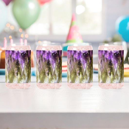 Violette Träume und olivfarbene Himmel Dosenglas (Insitu (Geburtstag))
