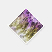 Violette Träume und olivfarbene Himmel Serviette (Ecke)