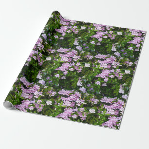 Violette Trompeten Geschenkpapier