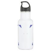 Violette Tulpe des Stern-1 Trinkflasche (Rückseite)