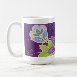 Violette Tulpe-Kaffee-Tasse Kaffeetasse
