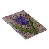 Violette Tulpe Notizblock (Rechte Seite)