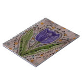 Violette Tulpe Notizblock (Linke Seite)