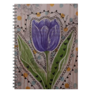 Violette Tulpe Notizblock