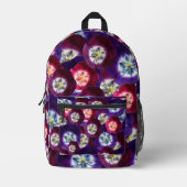 Violette Tulpen-Geschenkbox Bedruckter Rucksack (Vorderseite)