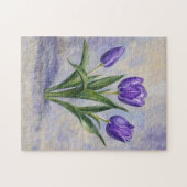 Violette Tulpen-Puzzle Puzzle (Horizontal)