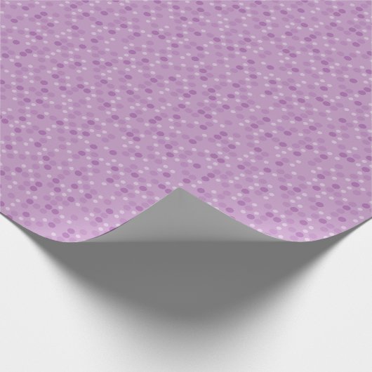 Violette Tupfen Geschenkpapier (Ecke)