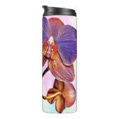 Violette und bernsteinfarbene Orchidee Thermosbecher (Nach rechts gedreht)