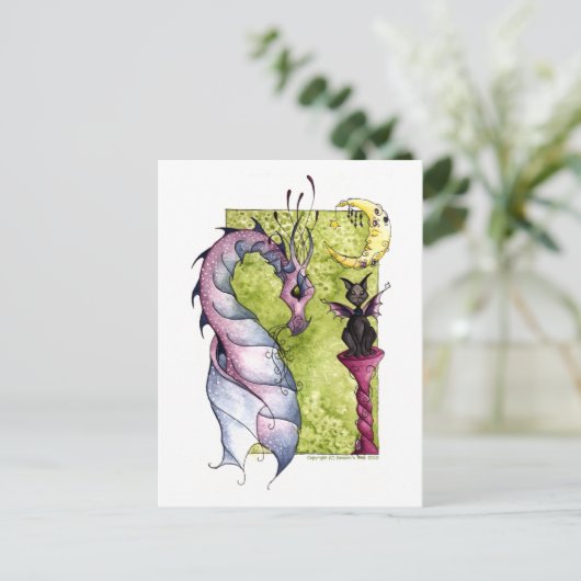 Violette und Obsidian Postkarte (Stehend Vorderseite)