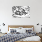 Violette und Ourson Leinwanddruck (Insitu (Schlafzimmer))