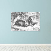 Violette und Ourson Leinwanddruck (Insitu (Holzboden))