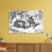 Violette und Ourson Leinwanddruck (Insitu (Wohnzimmer))