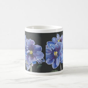 Violette Verpackung herum Kaffeetasse