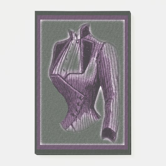 Violette viktorianische Bluse Post-it Klebezettel (Vorderseite)