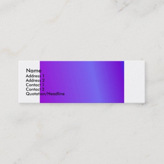 Violette Visitenkarte (Vorderseite)