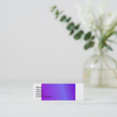 Violette Visitenkarte (Stehend Vorderseite)