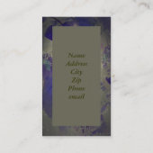 Violette Visitenkarte (Rückseite)