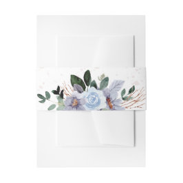 Violette Wasserfarben Blumen Einladungsbanderole