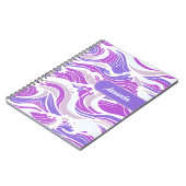 Violette Wellenmuster Notizblock (Linke Seite)